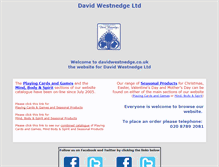 Tablet Screenshot of davidwestnedge.com